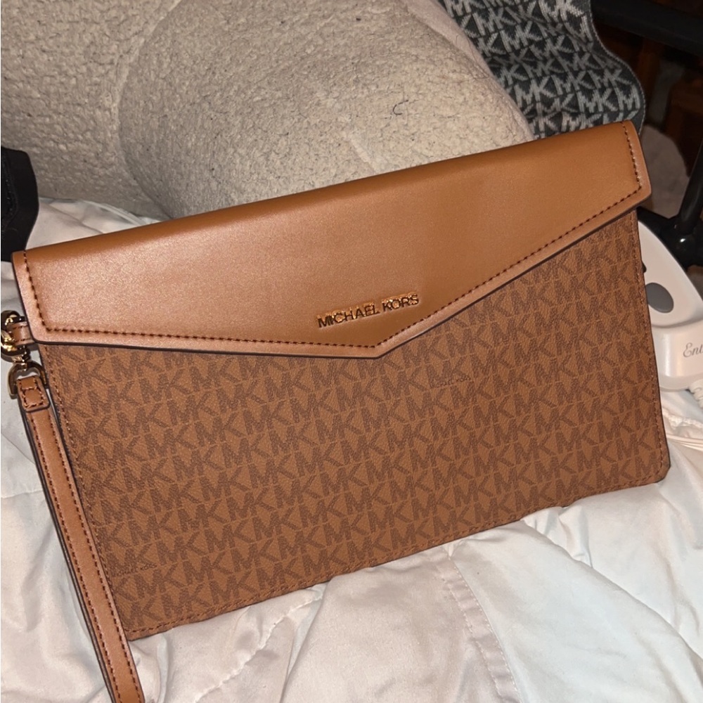 Michael Kors large envelope clutch